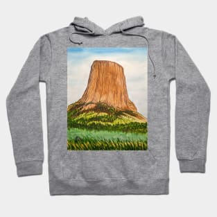 Devils Tower monument Hoodie